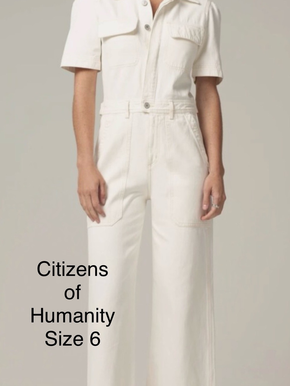 Citizens of Humanity Miki Jumpsuit Short-Sleeve Utility